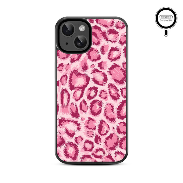 MyBat Design Lab Series MagSafe Case for Apple iPhone 17e / 16e / 14 / 13 - Pink Leopard Print - MIP13CSLESMSM007-3.jpg