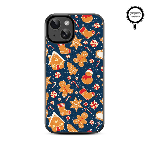 MyBat Design Lab Series MagSafe Case for Apple iPhone 17e / 16e / 14 / 13 - Gingerbread Cookies - MIP13CSLESMSM273-3.jpg