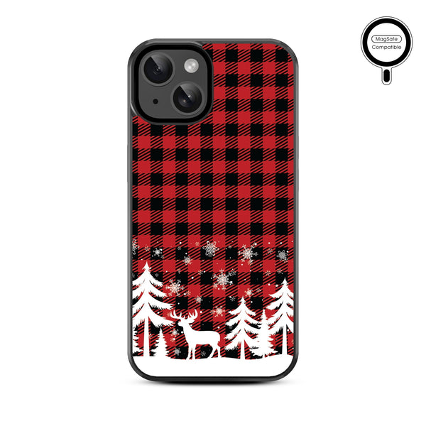 MyBat Design Lab Series MagSafe Case for Apple iPhone 17e / 16e / 14 / 13 - Reindeer Flannel - MIP13CSLESMSM276-3.jpg