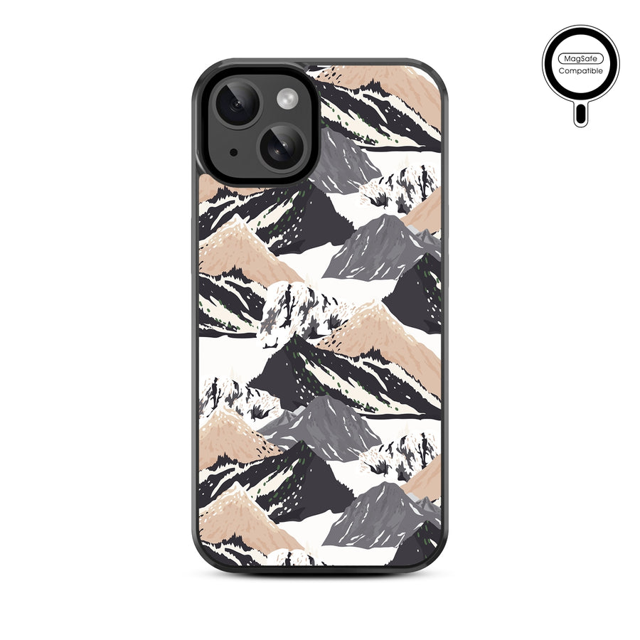 MyBat Design Lab Series MagSafe Case for Apple iPhone 17e / 16e / 14 / 13 - Rocky Peaks - MIP13CSLESMSM323-3.jpg