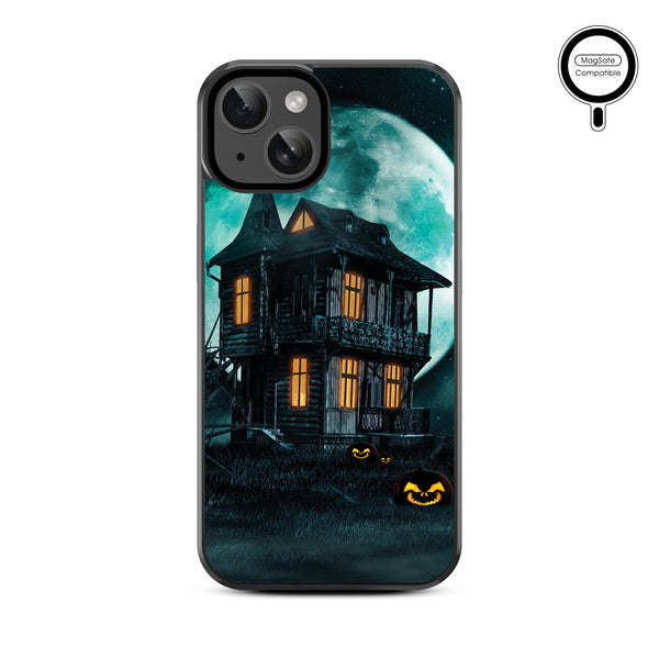 MyBat Design Lab Series MagSafe Case for Apple iPhone 17e / 16e / 14 / 13 - Haunted Mansion - MIP13CSLESMSM396-3.jpg