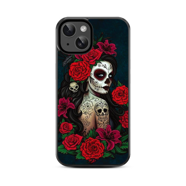 MyBat Design Lab Series Case for Apple iPhone 17e / 16e / 14 / 13 - Lady Of The Dead - MIP14CSLESM189-3.jpg