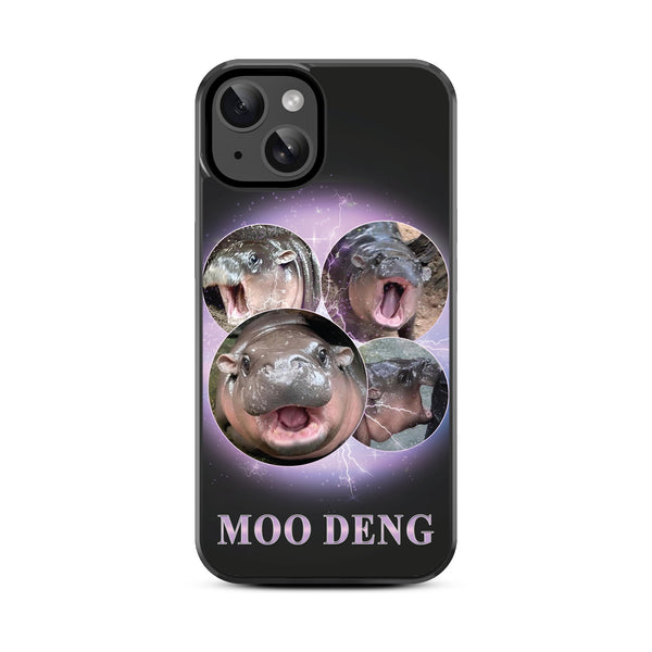 MyBat Design Lab Series Case for Apple iPhone 17e / 16e / 14 / 13 - Moo Deng - MIP14CSLESM257-3.jpg
