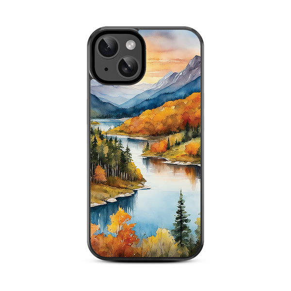 MyBat Design Lab Series Case for Apple iPhone 17e / 16e / 14 / 13  - Impressionist Foliage - MIP14CSLESM452-3.jpg