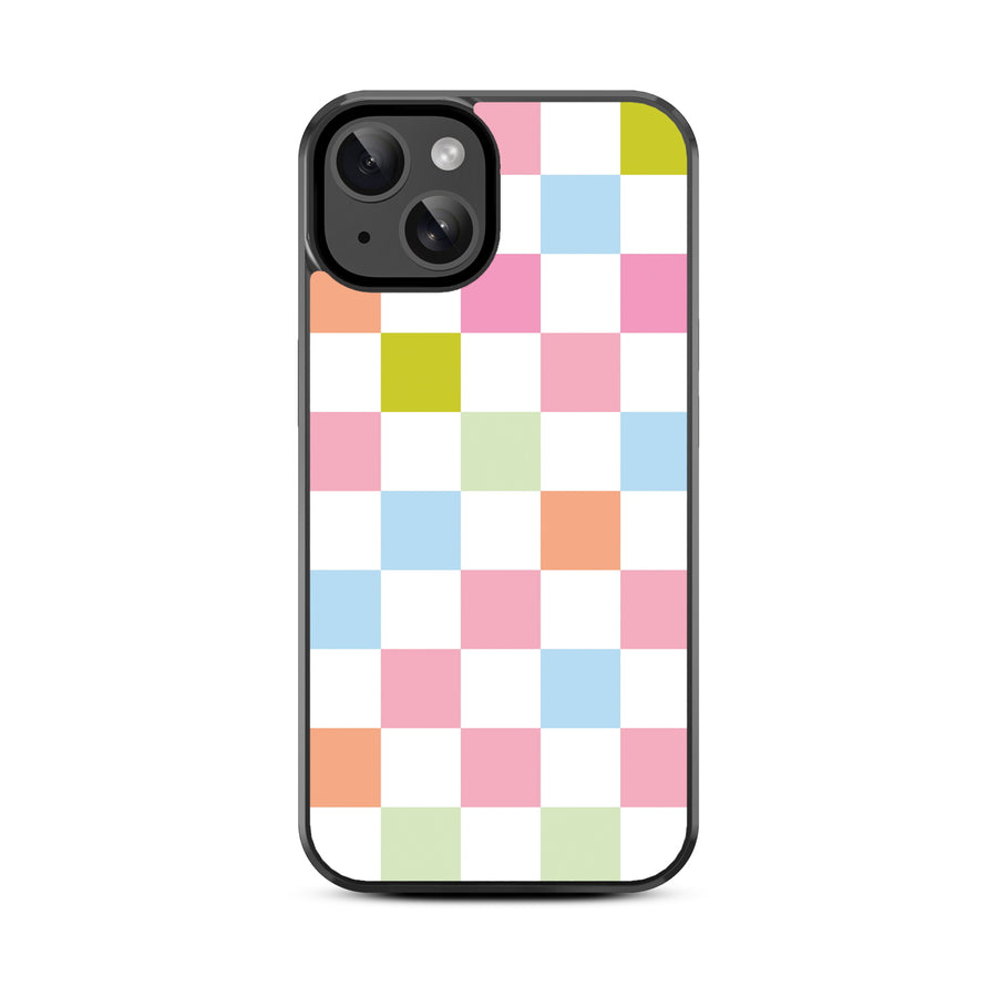 MyBat Design Lab Series Case for Apple iPhone 17e / 16e / 14 / 13 - Pastel Check - MIP14CSLESM480-3.jpg