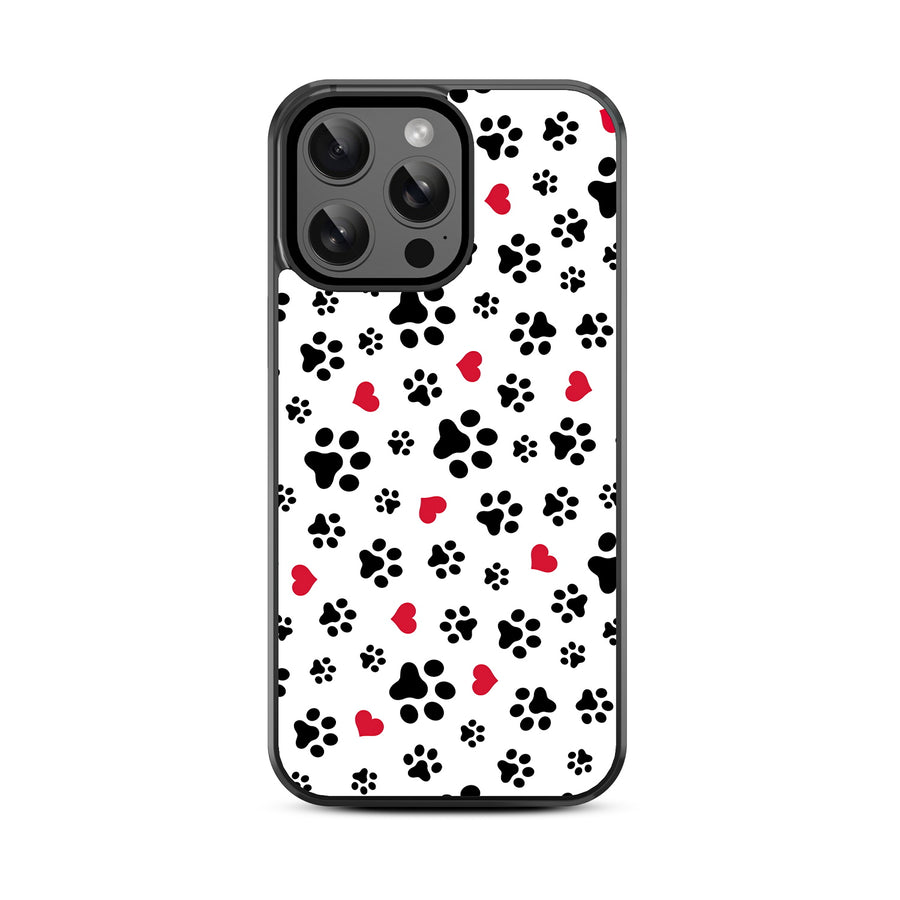 MyBat Design Lab Series Case for Apple iPhone 14 Pro (6.1) - Paw Prints and Hearts - MIP14PCSLESM001-3.jpg