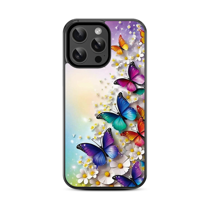 MyBat Design Lab Series Case for Apple iPhone 14 Pro (6.1) - Rainbow Butterflies - MIP14PCSLESM187-3.jpg