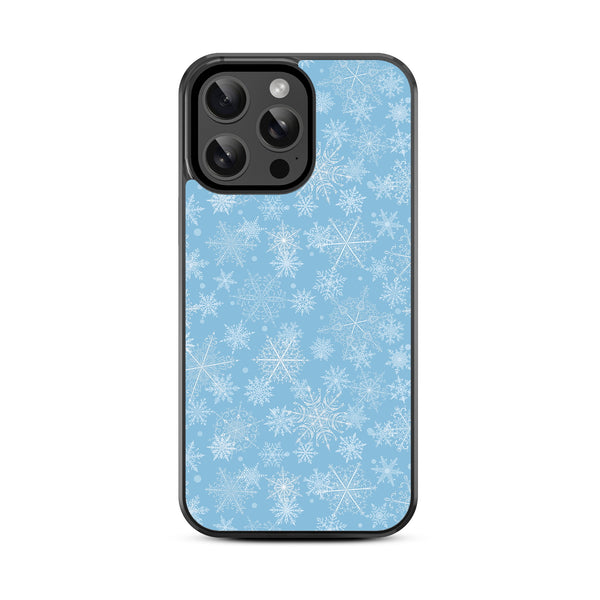 MyBat Design Lab Series Case for Apple iPhone 14 Pro (6.1) - Blue Snowflakes - MIP14PCSLESM283-3.jpg
