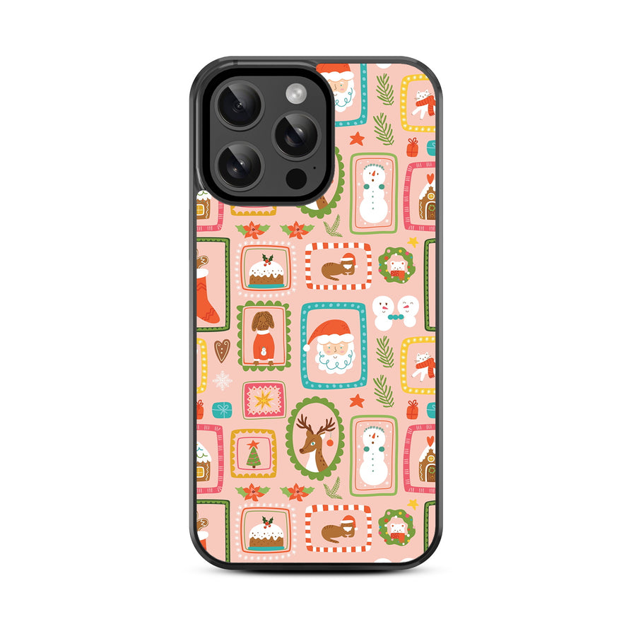 MyBat Design Lab Series Case for Apple iPhone 14 Pro Max (6.7) - Holiday Stamps - MIP14PMCSLESM297-3.jpg