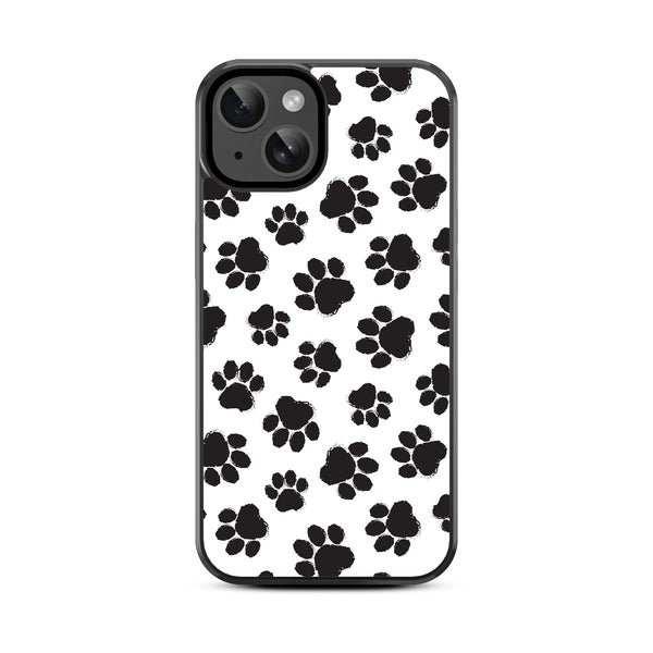 MyBat Design Lab Series Case for Apple iPhone 15 (6.1) - Black Paw Prints - MIP15CSLESM002-3.jpg