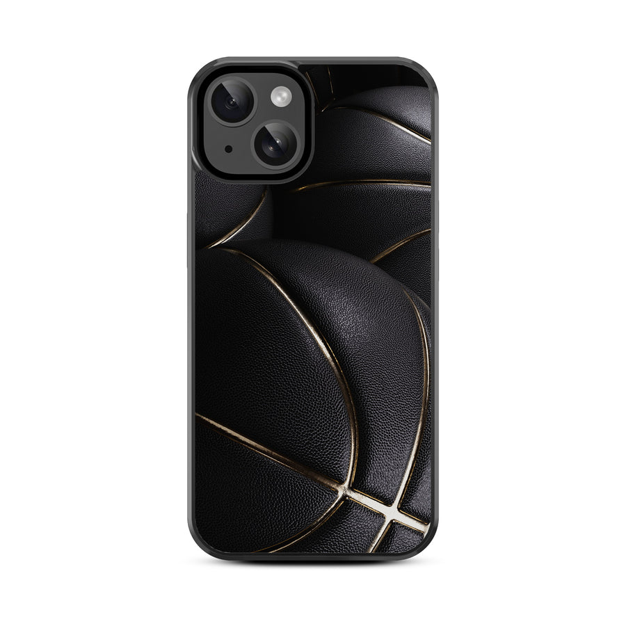MyBat Design Lab Series Case for Apple iPhone 15 (6.1) - Black Basketballs - MIP15CSLESM090-3.jpg