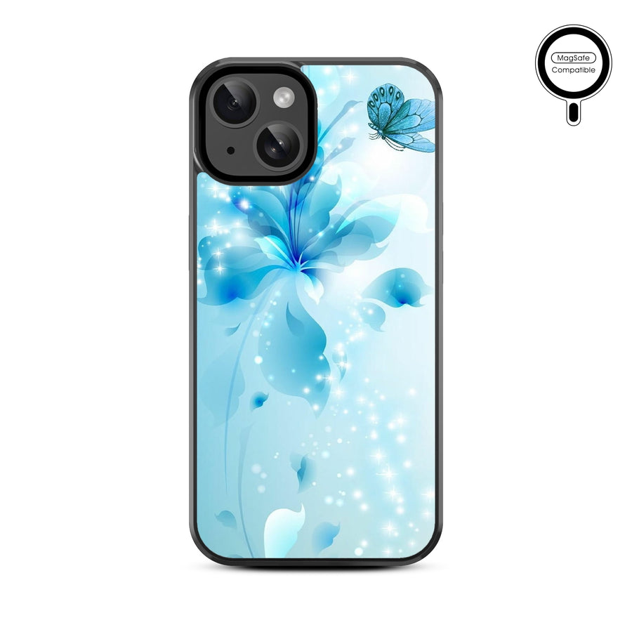 MyBat Design Lab Series MagSafe Case for Apple iPhone 15 (6.1) - Butterfly & Flowers - MIP15CSLESMSM020-3.jpg