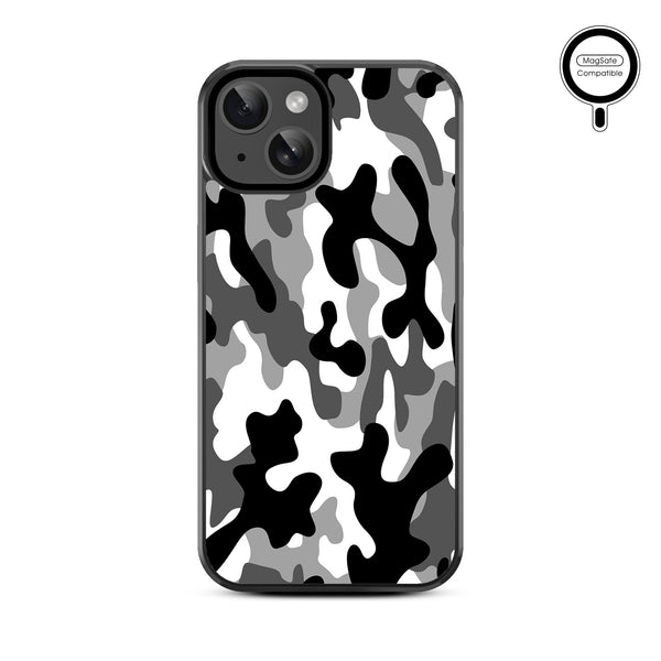 MyBat Design Lab Series MagSafe Case for Apple iPhone 15 (6.1) - Black & White Camouflage - MIP15CSLESMSM122-3.jpg