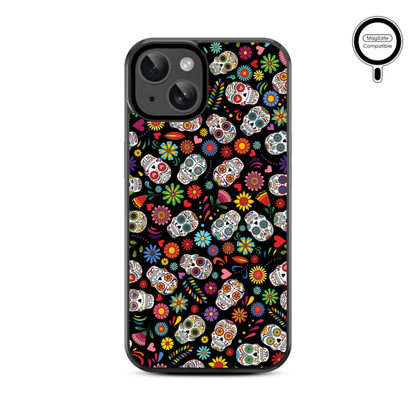 MyBat Design Lab Series MagSafe Case for Apple iPhone 15 (6.1) - Fiesta Skulls - MIP15CSLESMSM421-3.jpg