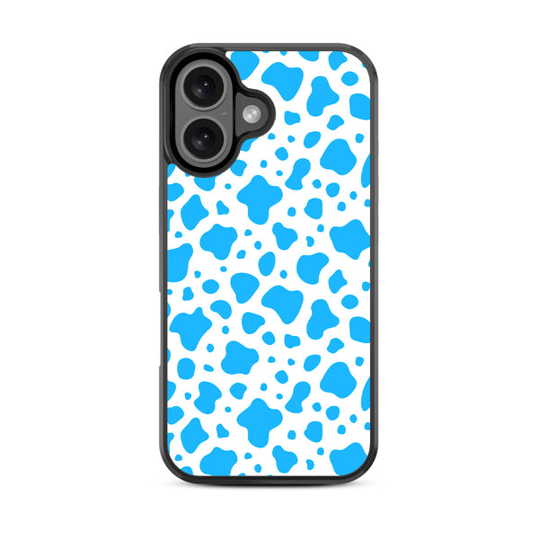 MyBat Design Lab Series Case for Apple iPhone 16 - Blue Cow Print - MIP16CSLESM016-3.jpg