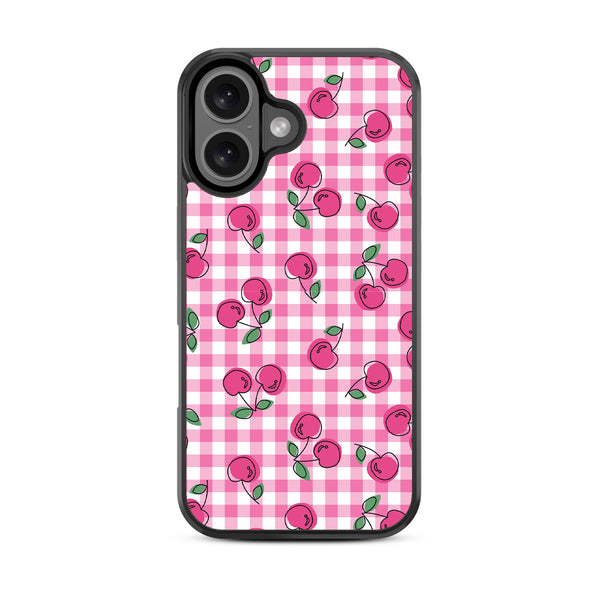 MyBat Design Lab Series Case for Apple iPhone 16 - Pink Cherries - MIP16CSLESM100-3.jpg