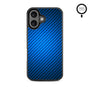 MyBat Design Lab Series MagSafe Case for Apple iPhone 16 - Blue Carbon Fiber - MIP16CSLESMSM084-3.jpg