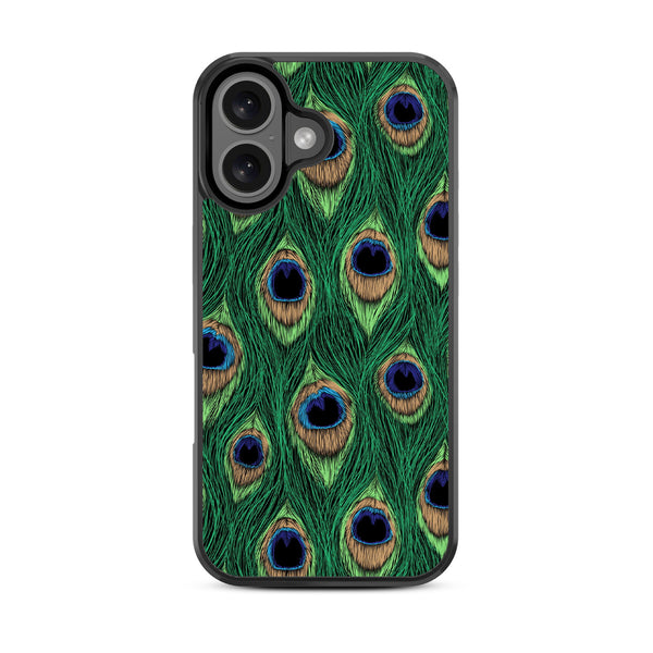 MyBat Design Lab Series Case for Apple iPhone 16 Plus - Peacock Feathers - MIP16MCSLESM018-3.jpg