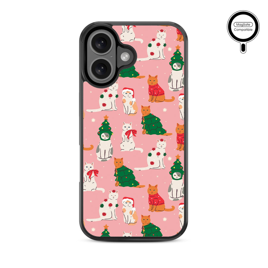 MyBat Design Lab Series MagSafe Case for Apple iPhone 16 Plus - Meowy Christmas - MIP16MCSLESMSM286-3.jpg