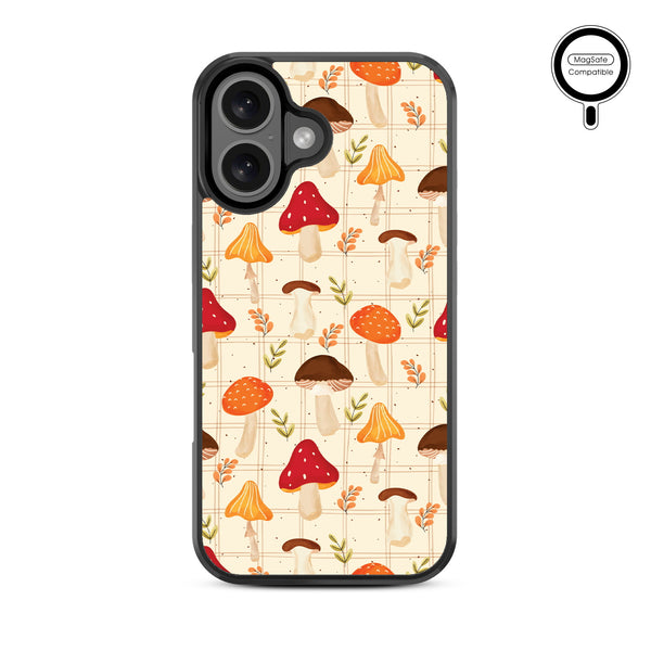 MyBat Design Lab Series MagSafe Case for Apple iPhone 16 Plus - Mushroom Patch - MIP16MCSLESMSM426-3.jpg