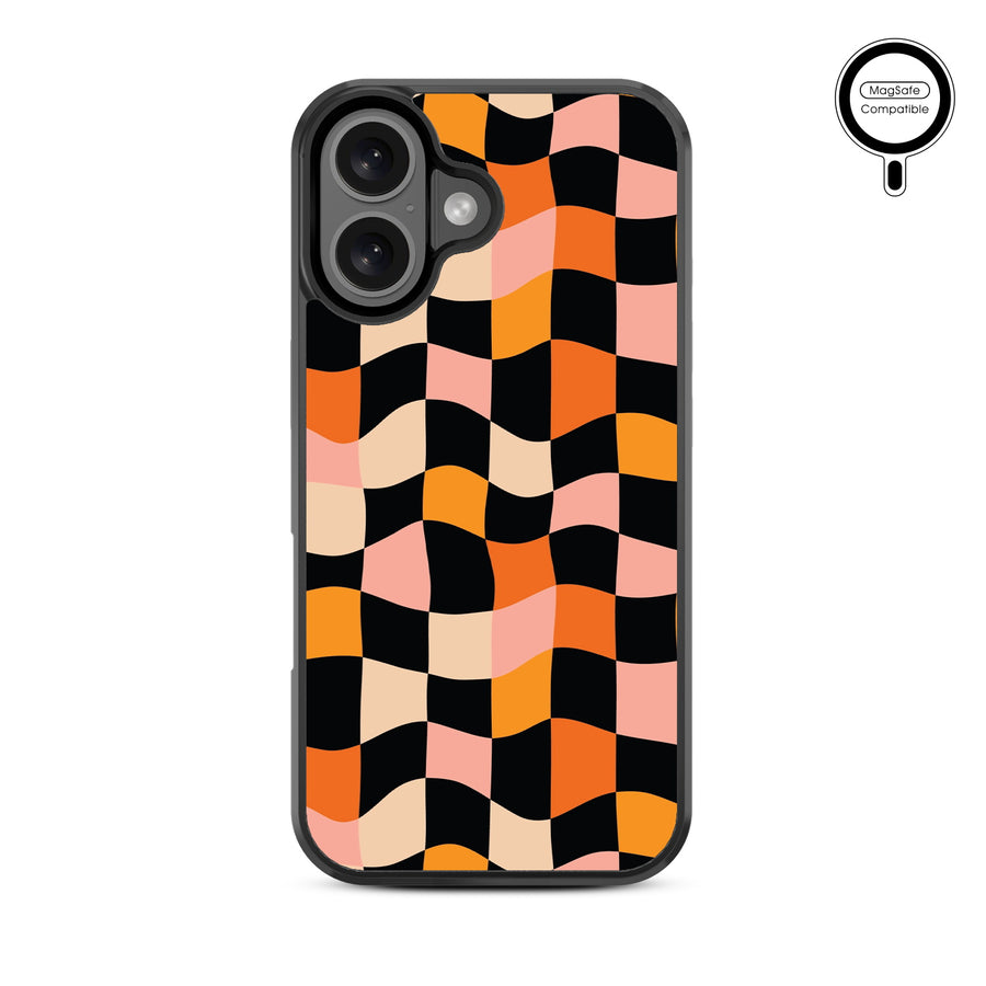 MyBat Design Lab Series MagSafe Case for Apple iPhone 16 Plus - Groovy Check - MIP16MCSLESMSM448-3.jpg