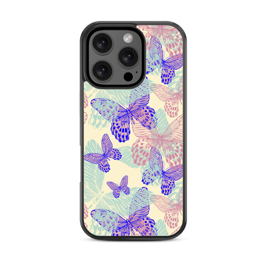 MyBat Design Lab Series Case for Apple iPhone 16 Pro - Butterflies - MIP16PCSLESM019-3.jpg