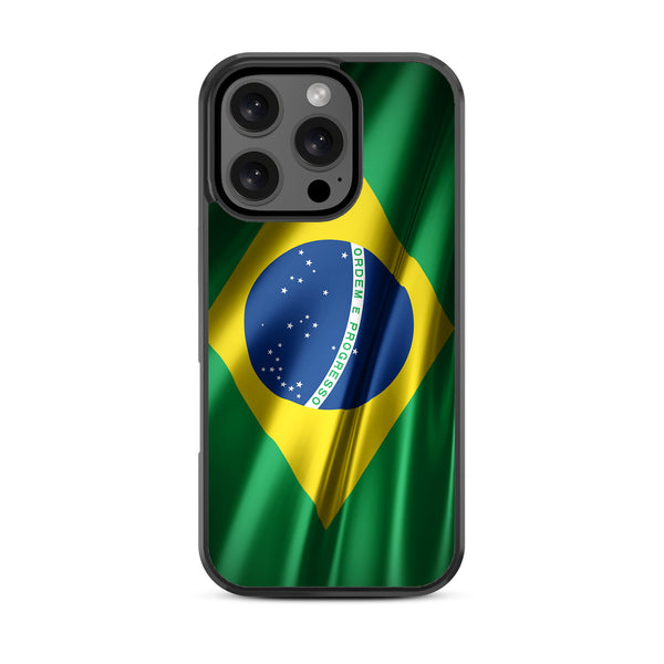MyBat Design Lab Series Case for Apple iPhone 16 Pro - Brazilian Flag - MIP16PCSLESM038-3.jpg