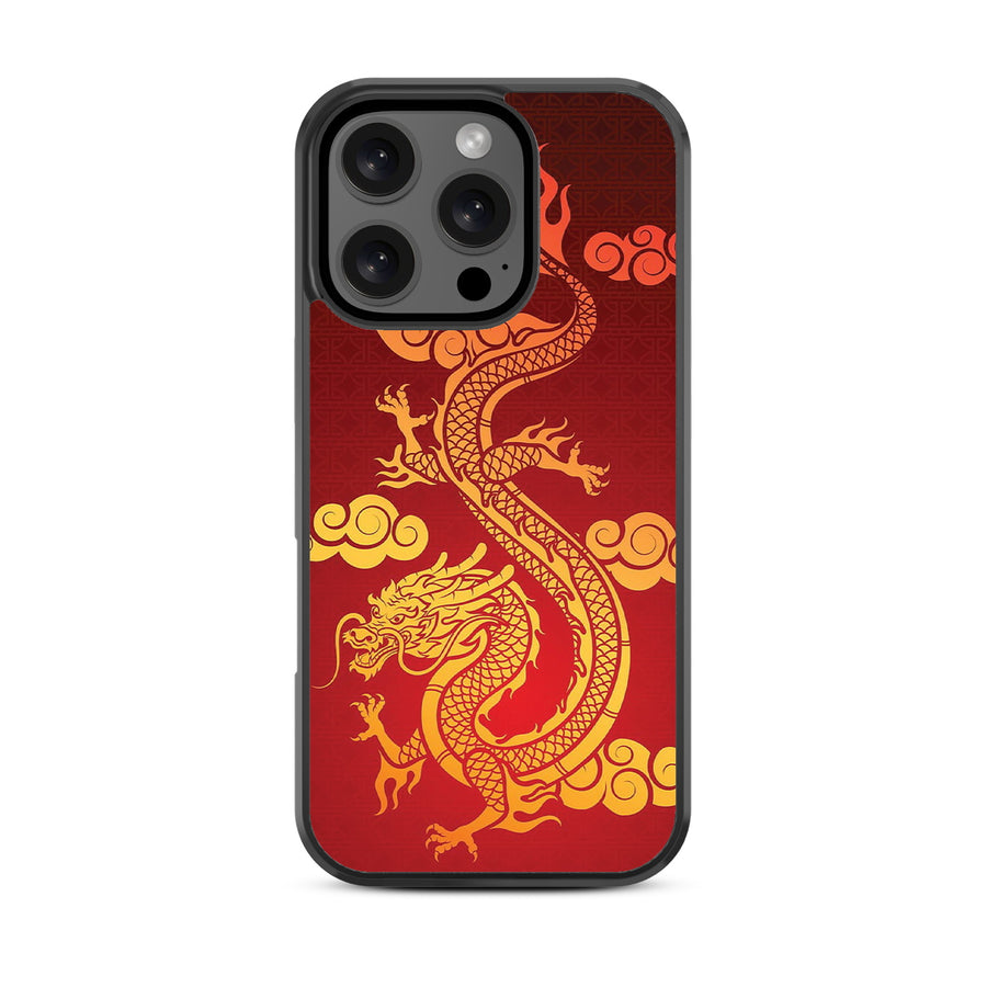 MyBat Design Lab Series Case for Apple iPhone 16 Pro - Golden Dragon - MIP16PCSLESM213-3.jpg