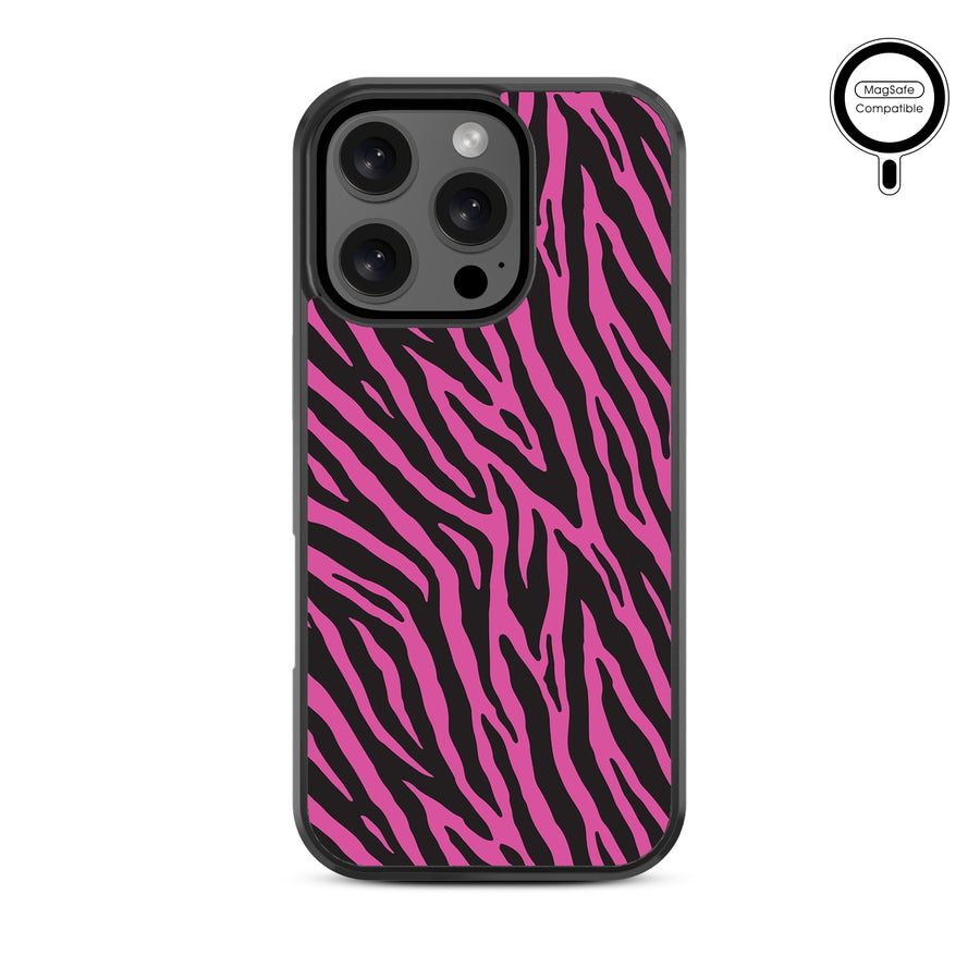 MyBat Design Lab Series MagSafe Case for Apple iPhone 16 Pro - Pink Zebra Print - MIP16PCSLESMSM010-3.jpg