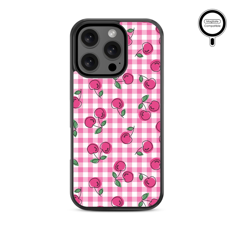 MyBat Design Lab Series MagSafe Case for Apple iPhone 16 Pro - Pink Cherries - MIP16PCSLESMSM100-3.jpg
