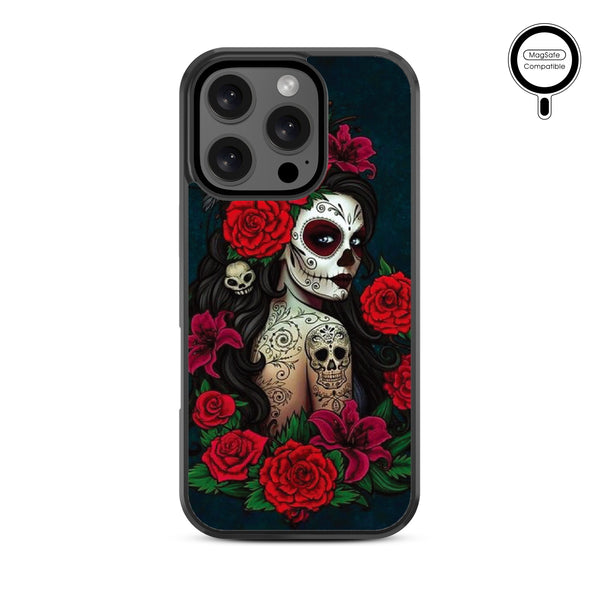 MyBat Design Lab Series MagSafe Case for Apple iPhone 16 Pro - Lady Of The Dead - MIP16PCSLESMSM189-3.jpg