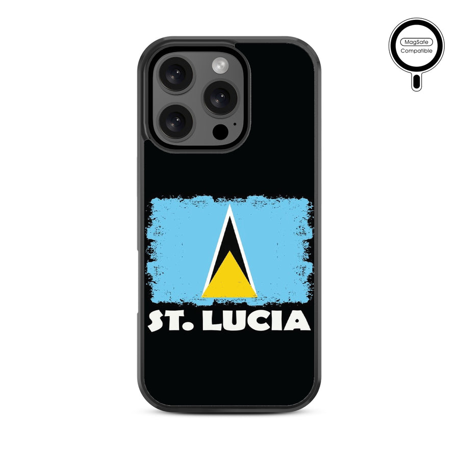 MyBat Design Lab Series MagSafe Case for Apple iPhone 16 Pro - St. Lucia Flag - MIP16PCSLESMSM262-3.jpg