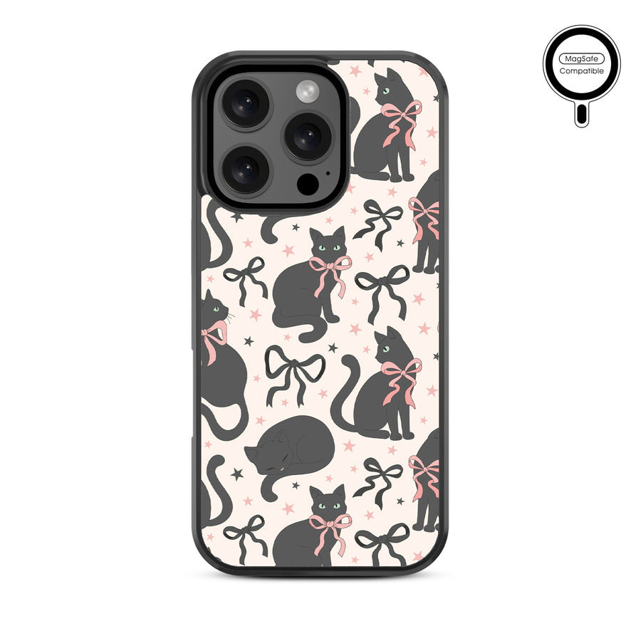 MyBat Design Lab Series MagSafe Case for Apple iPhone 16 Pro - Coquette Cat - MIP16PCSLESMSM410-3.jpg