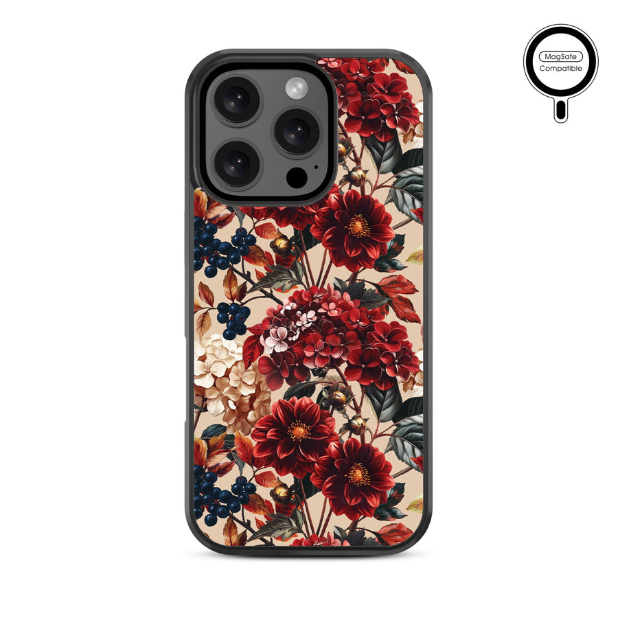 MyBat Design Lab Series MagSafe Case for Apple iPhone 16 Pro - Rust & Bloom - MIP16PCSLESMSM449-3.jpg