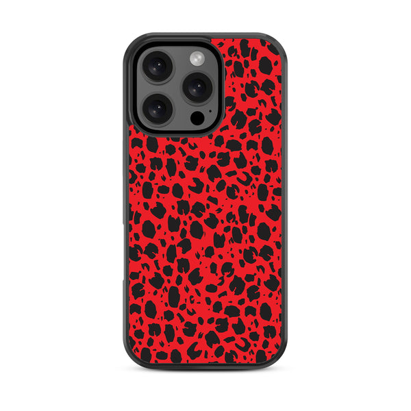 MyBat Design Lab Series Case for Apple iPhone 16 Pro Max - Red Leopard Print - MIP16PMCSLESM008-3.jpg