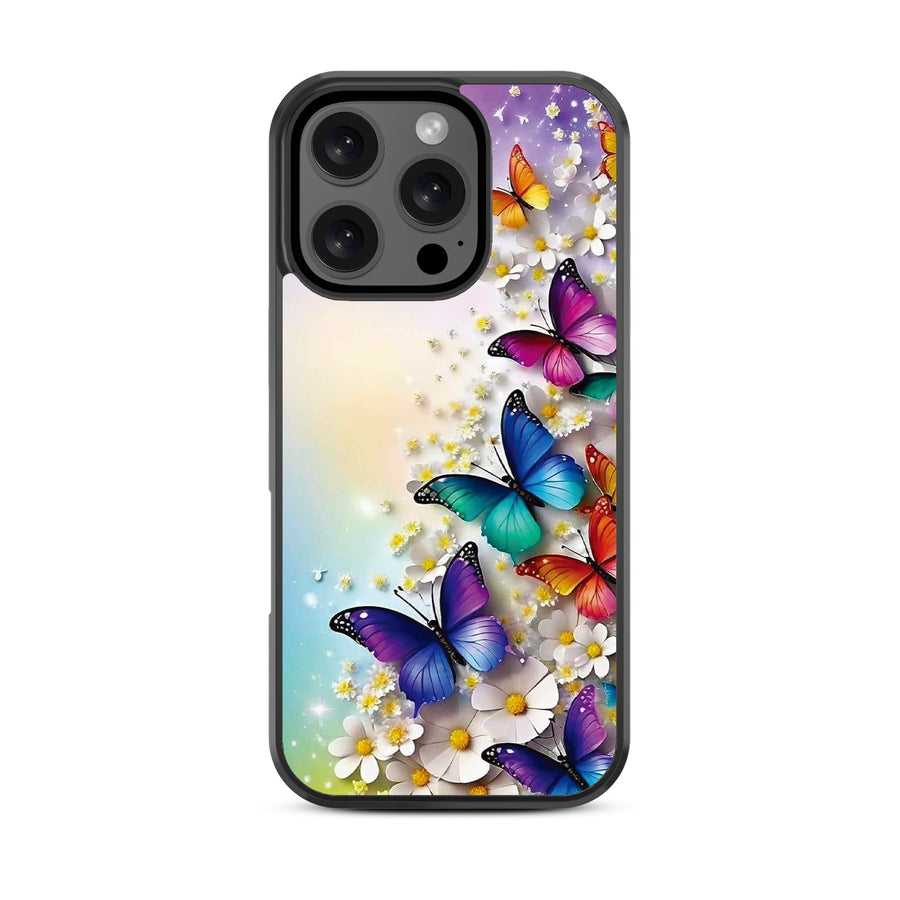 MyBat Design Lab Series Case for Apple iPhone 16 Pro Max - Rainbow Butterflies - MIP16PMCSLESM187-3.jpg