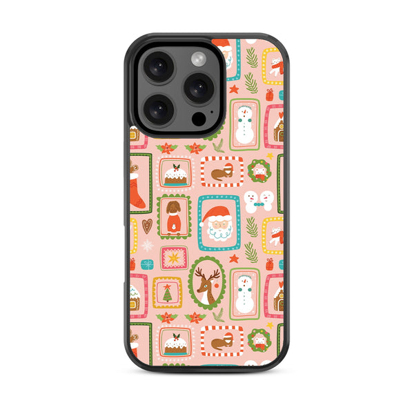 MyBat Design Lab Series Case for Apple iPhone 16 Pro Max - Holiday Stamps - MIP16PMCSLESM297-3.jpg