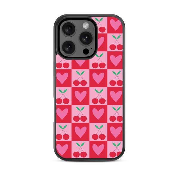 MyBat Design Lab Series Case for Apple iPhone 16 Pro Max - Cherry Hearts - MIP16PMCSLESM334-3.jpg