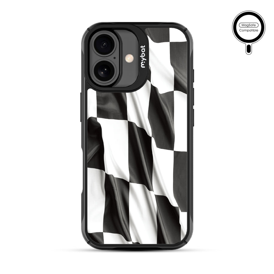 MyBat Design Lab Series MagSafe Case for Apple iPhone 17 - Racing Flag - MIP17CSLESMSMP040-3.jpg