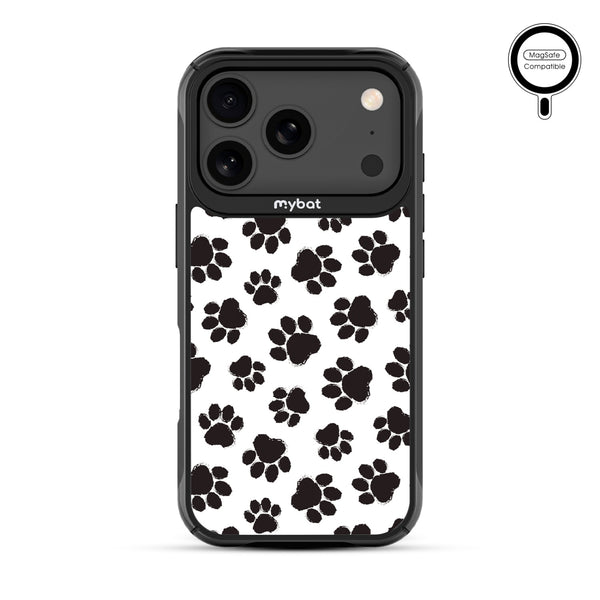MyBat Design Lab Series MagSafe Case for Apple iPhone 17 Pro - Black Paw Prints - MIP17PCSLESMSMP002-3.jpg