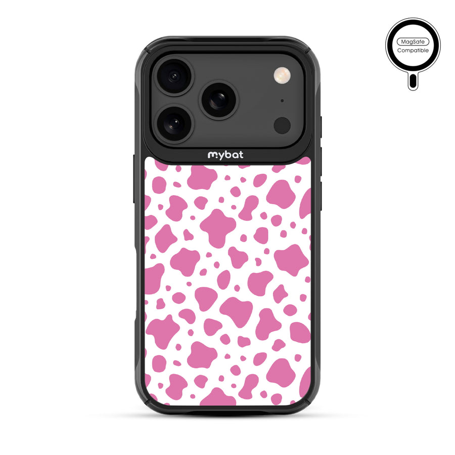 MyBat Design Lab Series MagSafe Case for Apple iPhone 17 Pro - Pink Cow Print - MIP17PCSLESMSMP015-3.jpg