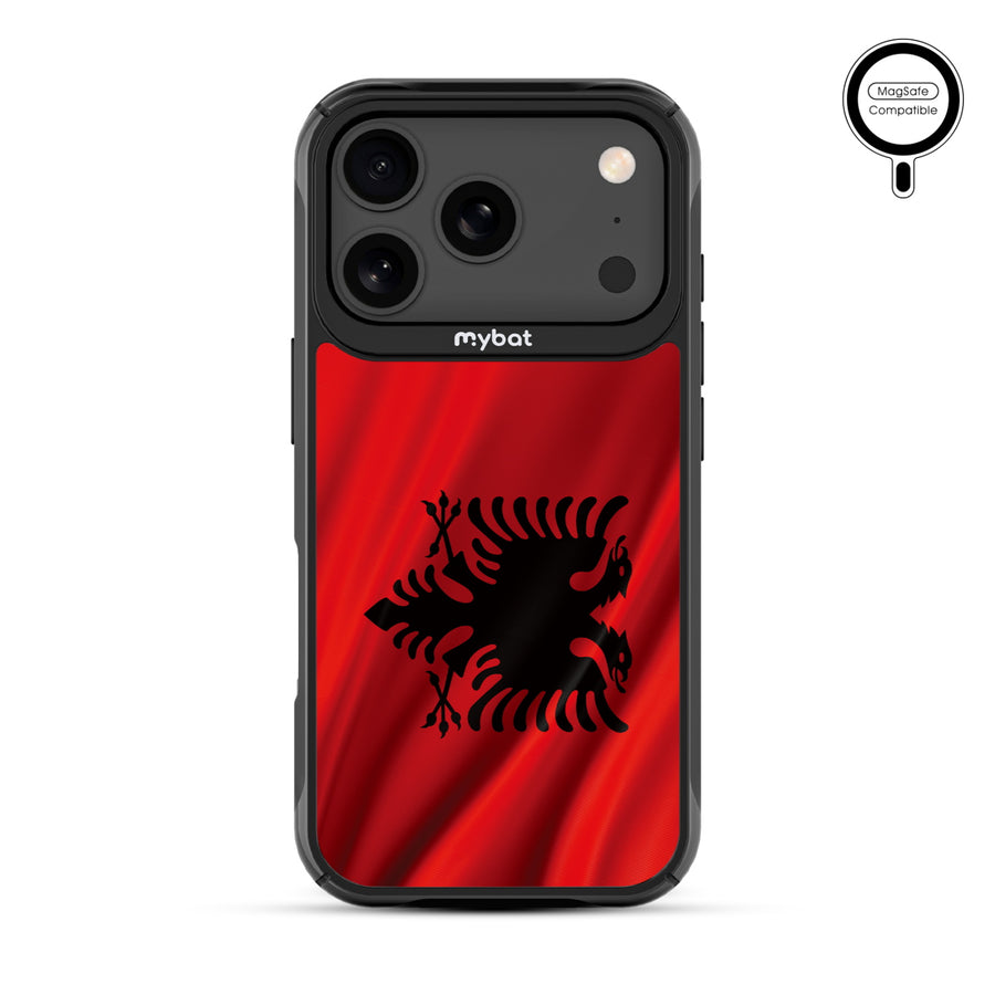 MyBat Design Lab Series MagSafe Case for Apple iPhone 17 Pro - Albania Flag - MIP17PCSLESMSMP140-3.jpg