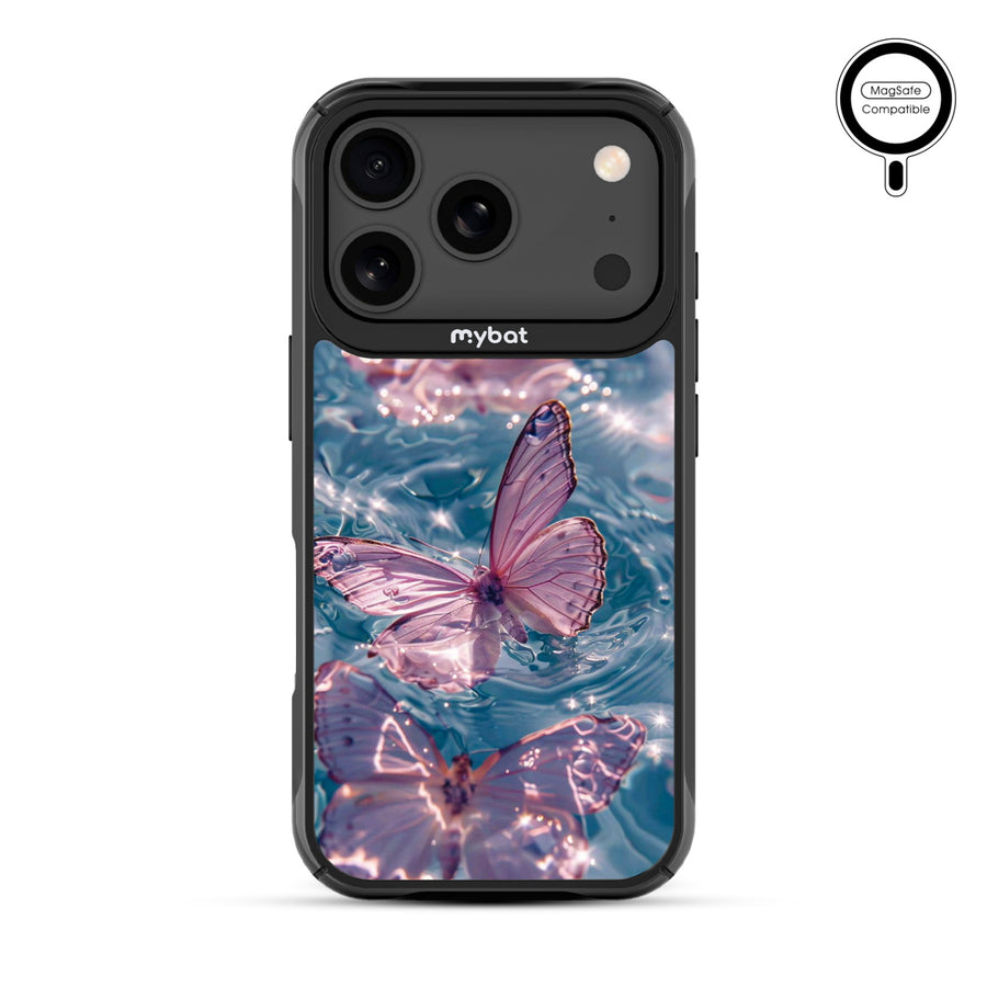 MyBat Design Lab Series MagSafe Case for Apple iPhone 17 Pro - Floating Butterflies - MIP17PCSLESMSMP180-3.jpg