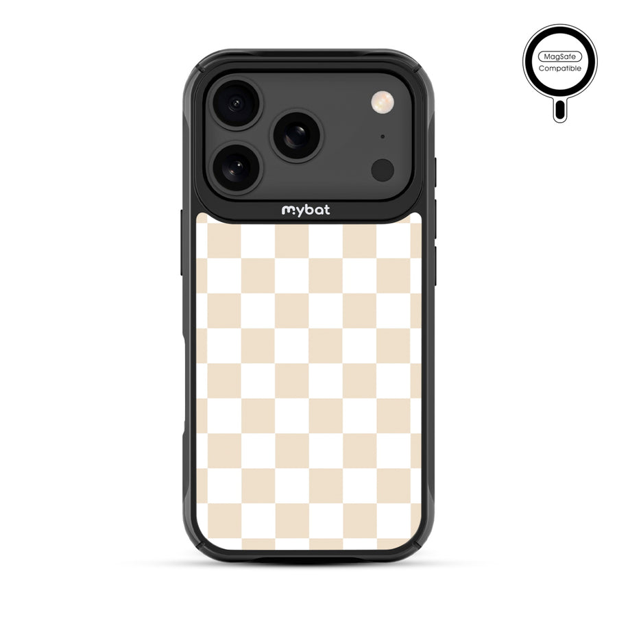 MyBat Design Lab Series MagSafe Case for Apple iPhone 17 Pro - Tan Check - MIP17PCSLESMSMP475-3.jpg