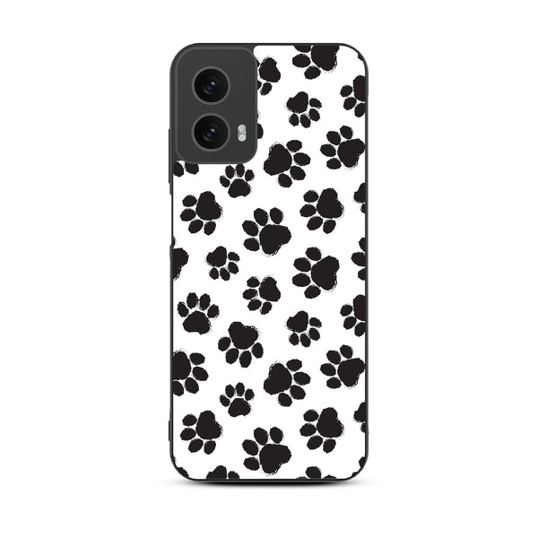 MyBat Design Lab Series Case for Motorola Moto G 5G (2024) - Black Paw Prints - MMG5G24CSLESM002-3.jpg