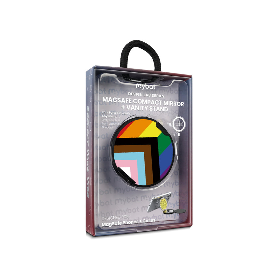 MyBat Design Lab MagSafe Selfie Mirror Kickstand - Black - LGBTQ+ Flag - MOTHMNUSU331-034-11.jpg