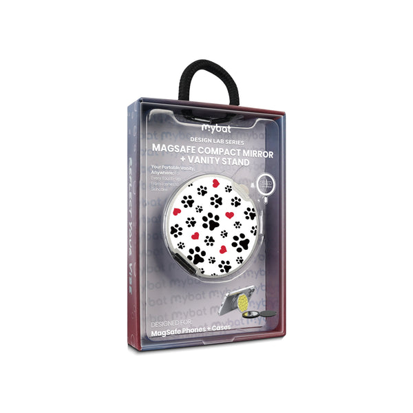 MyBat Design Lab MagSafe Selfie Mirror Kickstand - Silver - Paw Prints and Hearts - MOTHMNUSU332-001-11.jpg