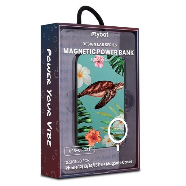 MyBat Design Lab 5000mAh Magnetic Wireless Power Bank - Black - Hawaiian Sea Turtle - MPBBAT131-BK-380-9.jpg