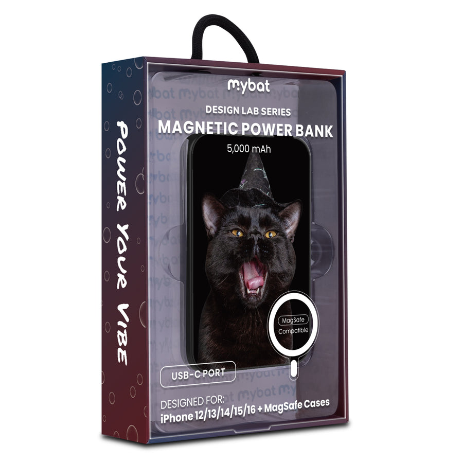 MyBat Design Lab 5000mAh Magnetic Wireless Power Bank - Black - Witch’s Cat - MPBBAT131-BK-403-9.jpg