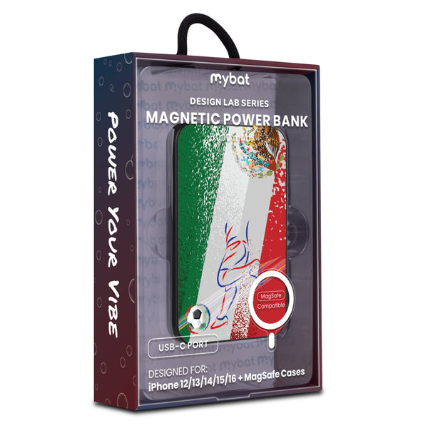 MyBat Design Lab 5000mAh Magnetic Wireless Power Bank - Black – Mexico Soccer - MPBBAT131-BK-507-9.jpg